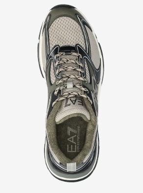 Armani EA7 Heren Lage Sneakers, grijs