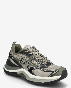 Armani EA7 Heren Lage Sneakers, grijs