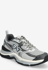 Armani EA7 Heren Lage Sneakers, zilver