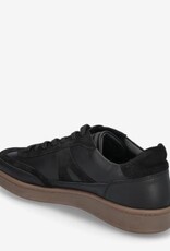 Garment Project Heren Leer Lage Sneakers, zwart