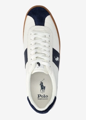 Polo Ralph Lauren Heren Lederen Sneakers, blauw