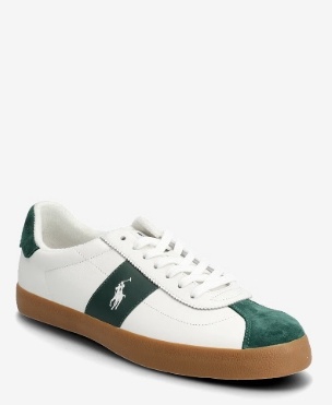 Polo Ralph Lauren Heren Lederen Sneakers, groen