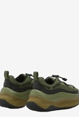 Moon Boot Heren Lace Up Lederen Sneakers, groen