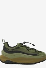 Moon Boot Heren Lace Up Lederen Sneakers, groen