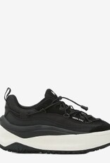 Moon Boot Heren Lace Up Lederen Sneakers, zwart