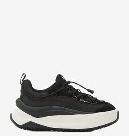 Moon Boot Lace Up Lederen Sneakers, zwart