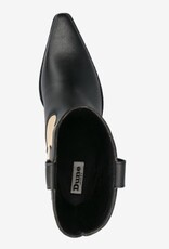 Dune London Dames Lederen Cowboylaarzen, zwart