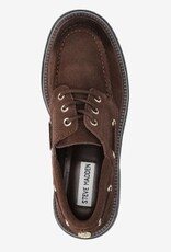 Steve Madden Dames Parker Loafer Suède Instappers, donkerbruin
