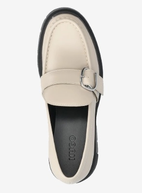 HUGO Dames Parker Loafer Instappers, beige