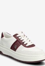 Lauren Ralph Lauren Dames Metallic Sneakers, wit