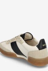 BOSS Dames Lederen Lage Sneakers, beige