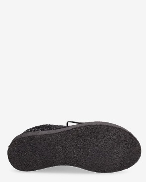 ANGULUS Dames Veterschoenen met glitter, zwart