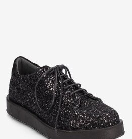 ANGULUS Veterschoenen met glitter, zwart