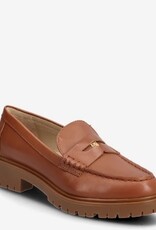 Lauren Ralph Lauren Dames Lederen Loafer Instappers, bruin
