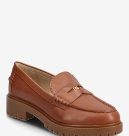 Lauren Ralph Lauren Lederen Loafer Instappers, bruin