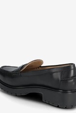 Lauren Ralph Lauren Dames Lederen Loafer Instappers, zwart
