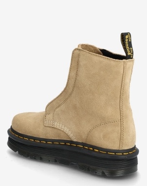 Dr. Martens Dames Suède Enkellaarzen, beige