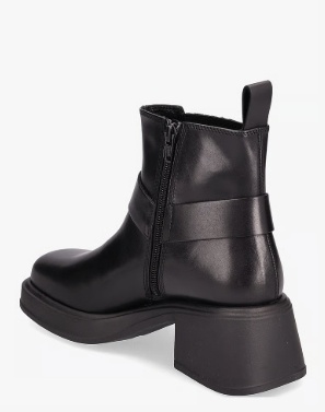 VAGABOND Dames Lederen Enkellaarzen, zwart