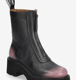 Camper Lederen Enkellaarzen, zwart