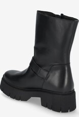 HUGO Dames Lederen Enkellaarzen, zwart