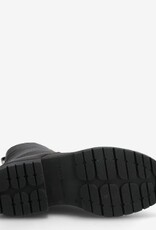 Tommy Hilfiger Lace Up Dames Lederen Veterlaarzen, zwart