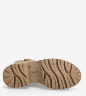 Gabor Chelsea Dames Suède Enkellaarzen, beige