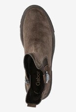 Gabor Chelsea Dames Suède Enkellaarzen, donkerbruin