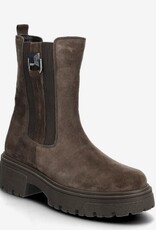 Gabor Chelsea Dames Suède Enkellaarzen, donkerbruin