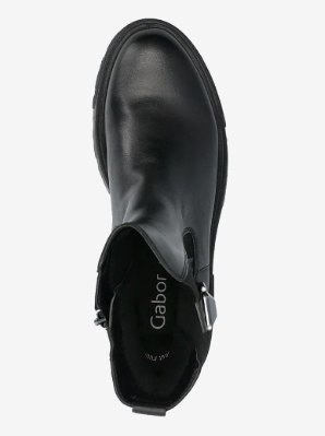 Gabor Chelsea Dames Lederen Enkellaarzen, zwart