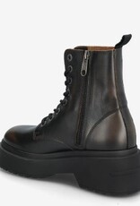 Tommy Hilfiger Lace Up Leather Dames Enkellaarzen, bruin