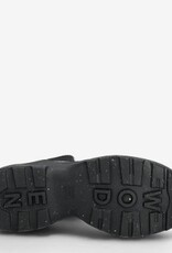 WODEN Dames Lederen Waterproof Enkellaarzen, zwart