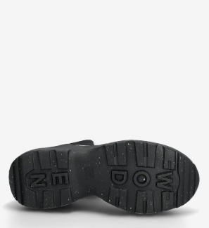 WODEN Dames Lederen Waterproof Enkellaarzen, zwart