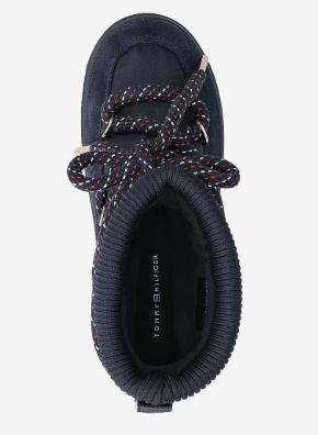 Tommy Hilfiger Dames Winterlaarzen, blauw