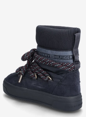 Tommy Hilfiger Dames Winterlaarzen, blauw