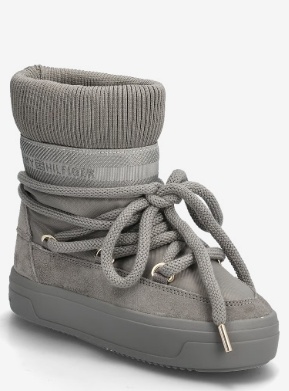 Tommy Hilfiger Dames Winterlaarzen, grijs