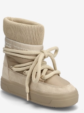 Tommy Hilfiger Dames Winterlaarzen, beige
