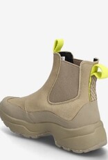 WODEN Dames Suède Waterproof Enkellaarzen, grijs