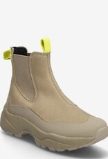 WODEN Dames Suède Waterproof Enkellaarzen, grijs