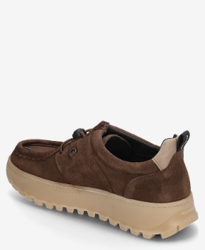 KLEMAN Heren Suède Veterschoenen, bruin