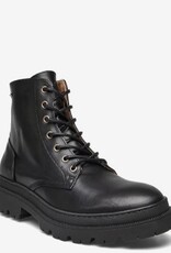 Sneaky Steve Heren Lederen Veterschoenen, zwart