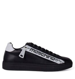 Moschino  Lederen Sneakers, zwart
