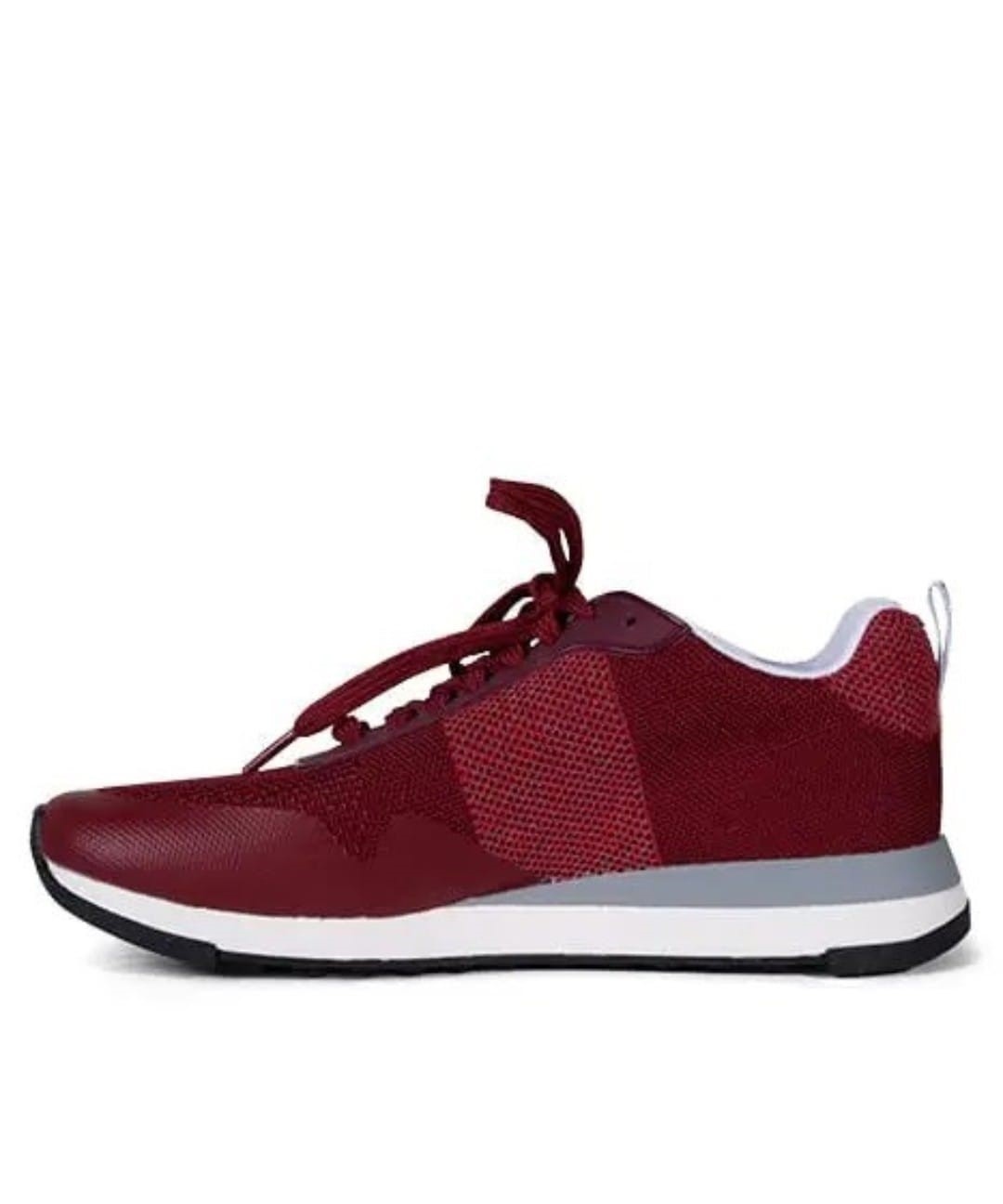 Paul Smith Heren Rappid Burgundy Reflective Sneakers, rood