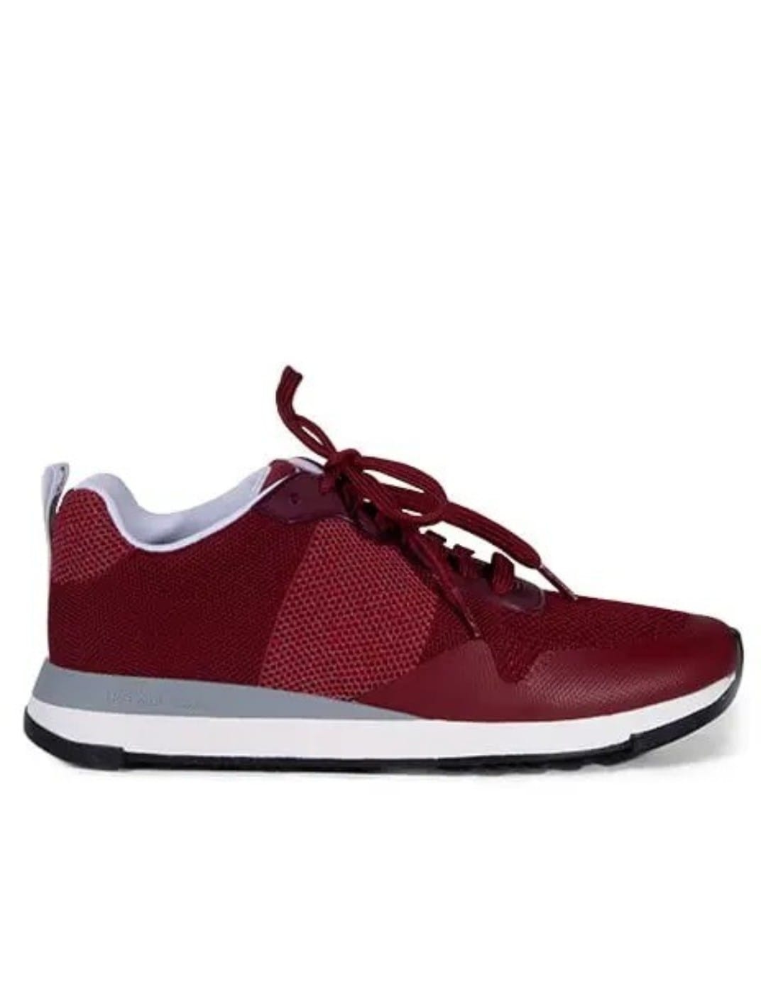 Paul Smith Heren Rappid Burgundy Reflective Sneakers, rood
