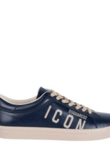 Moschino Heren Lederen Sneakers, blauw