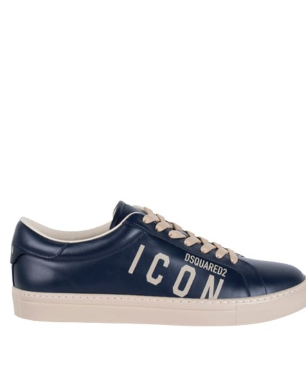 Moschino Heren Lederen Sneakers, blauw