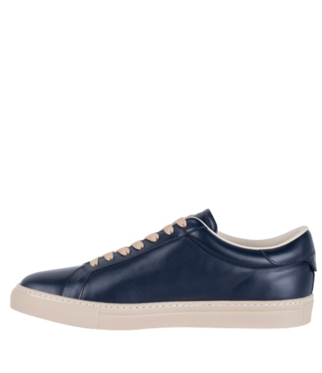 Moschino Heren Lederen Sneakers, blauw