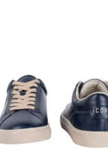 Moschino Heren Lederen Sneakers, blauw