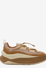 Moon Boot Dames Lederen Chunky Sneakers, bruin