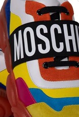 MOSCHINO Bubble Teddy Lederen Sneakers. geel