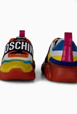 MOSCHINO Bubble Teddy Lederen Sneakers. geel